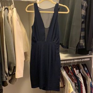 Illusion Neckline Dress